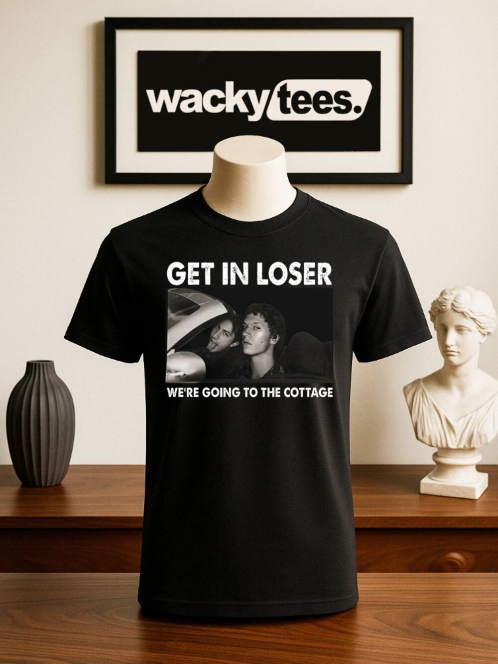 Get In Loser Were going to the Cottage Heated Rivalry Hockey Graphic Tee Shirt
